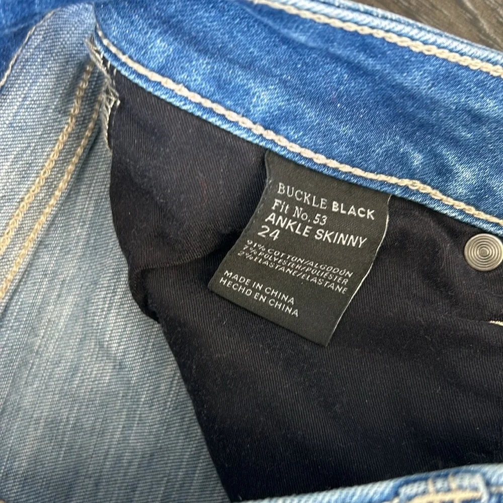 Buckle Black  ankle skinny jeans - Picture 3 of 5